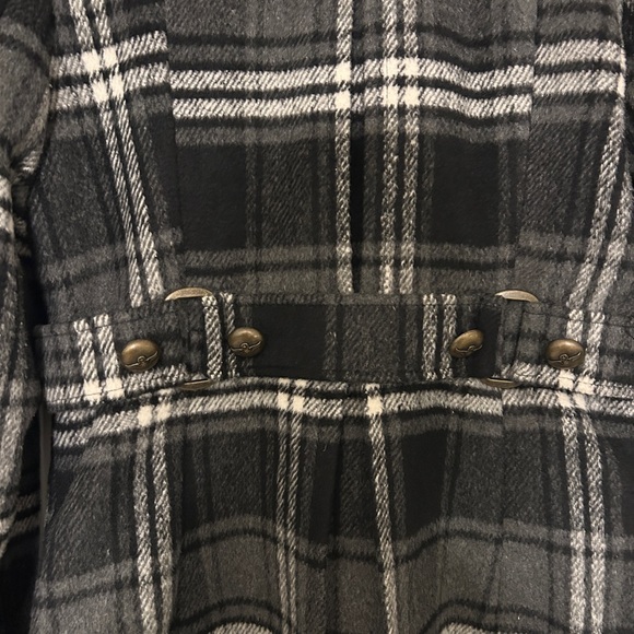 Hydraulic Stylish Black Plaid Women's Coat Medium EUC - Picture 8 of 16